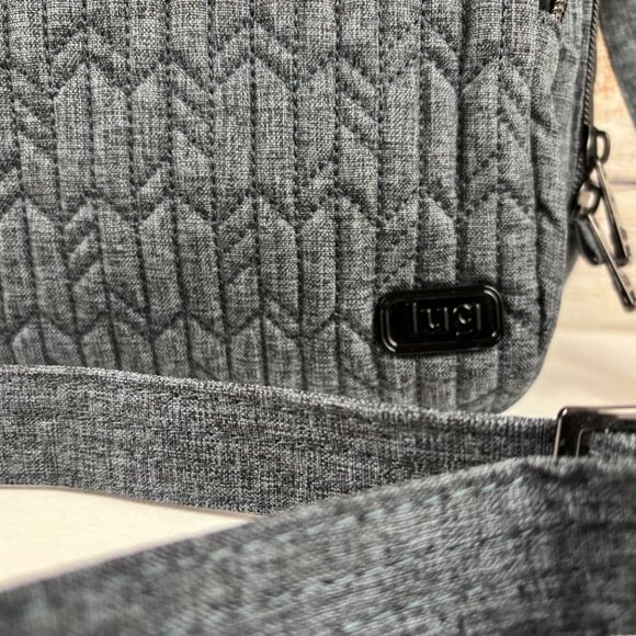 Lug Ranger Quilted Arrow Gray Crossbody Textured Cloth Design - Picture 5 of 11